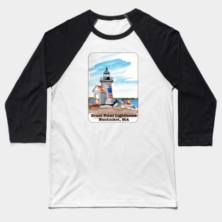 Brant Point Lighthouse Baseball T-Shirt